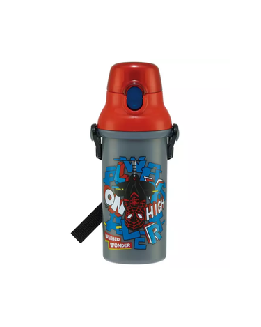 Skater 蜘蛛俠 彈蓋直飲斜揹水壺 480ml