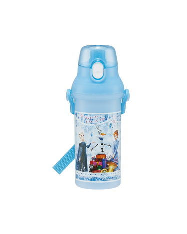 Skater 迪士尼 冰雪奇緣 彈蓋直飲斜揹水壺 480ml